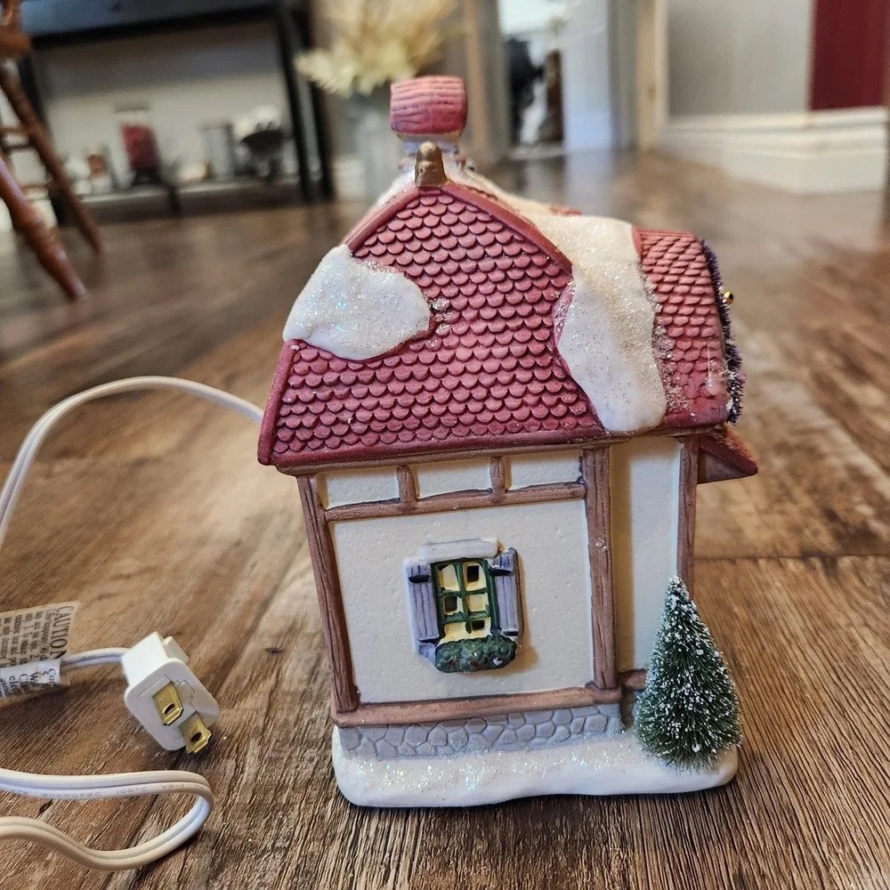 Holiday Seasons Collector Series III Porcelain Lighted Toy Shop Christmas Decor